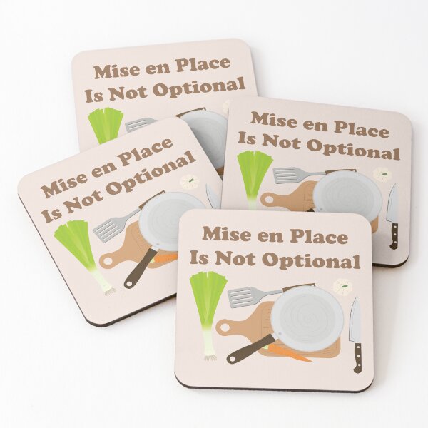 Item preview, Mise en Place Is Not Optional. retro design.  designed and sold by NPC-wear.