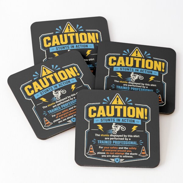 Item preview, Caution Stunts in Area Warning designed and sold by Sigapostore.