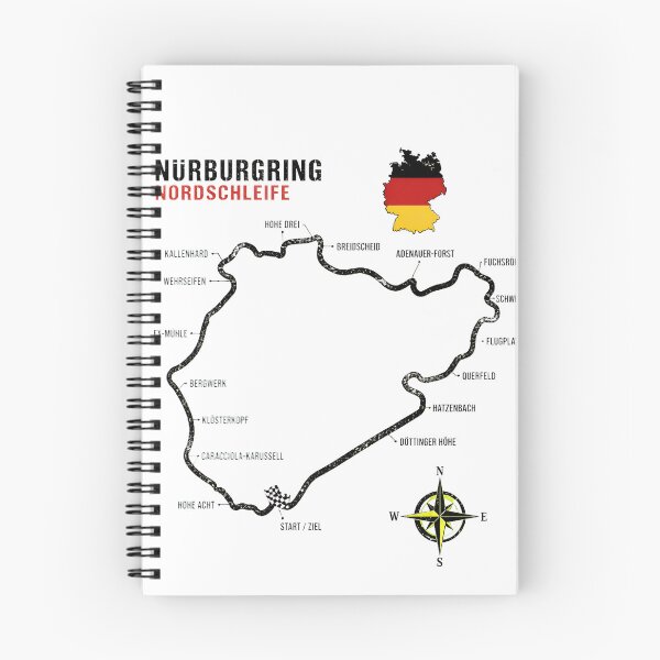 Item preview, Nürburgring Nordschleife Racing Circuit Map designed and sold by Zedeye.