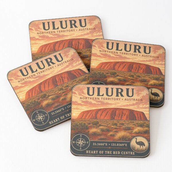 Item preview, Uluru Northern Territory Vintage Travel designed and sold by naturalsurvival.