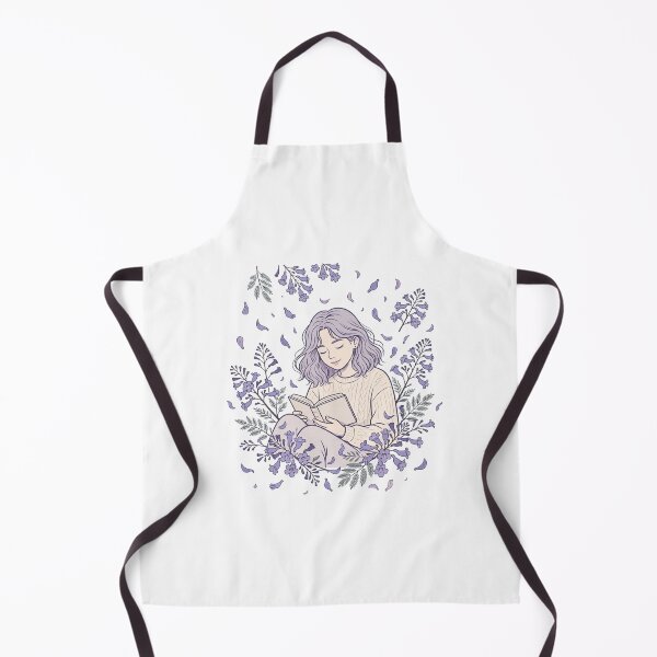 Item preview, Jacaranda Season Reading Cozy Australian Spring Travel Girl Reading Book designed and sold by Yellowriversss.