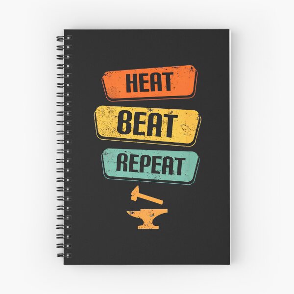 Item preview, Heat Beat Repeat Blacksmith Anvil Hammer Retro designed and sold by egkjgteff.