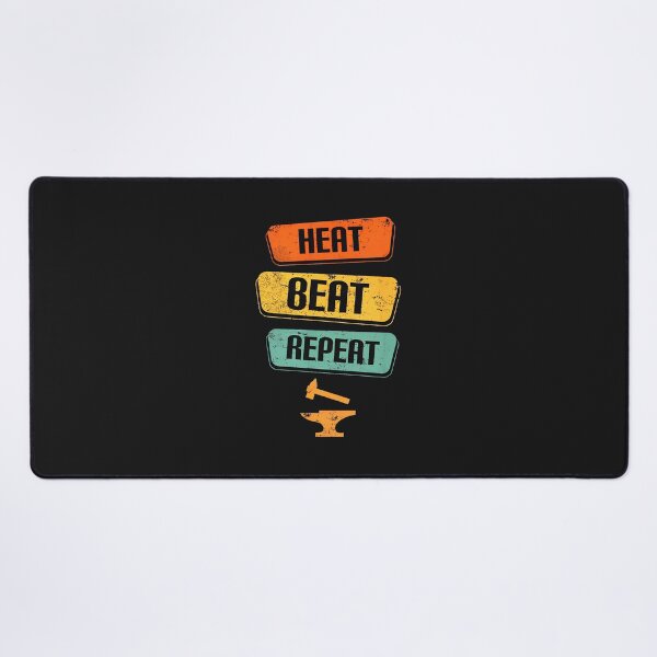 Item preview, Heat Beat Repeat Blacksmith Anvil Hammer Retro designed and sold by egkjgteff.