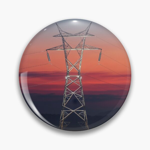 Item preview, Electricity Pylon Sunset Skyline Art designed and sold by Pylon-Bureau.