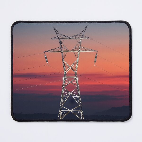Item preview, Electricity Pylon Sunset Skyline Art designed and sold by Pylon-Bureau.
