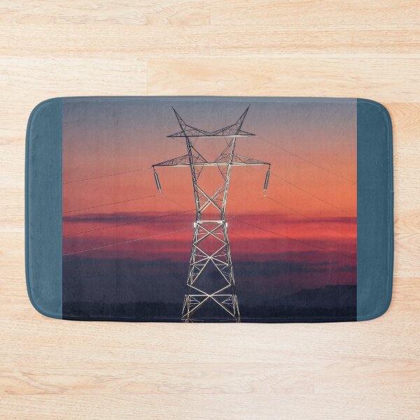 Item preview, Electricity Pylon Sunset Skyline Art designed and sold by Pylon-Bureau.