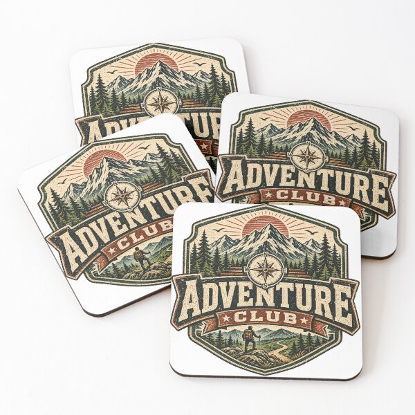 Item preview, Adventure Club Mountain Hiking Vintage Outdoor Explorer Design designed and sold by RobertArt08.