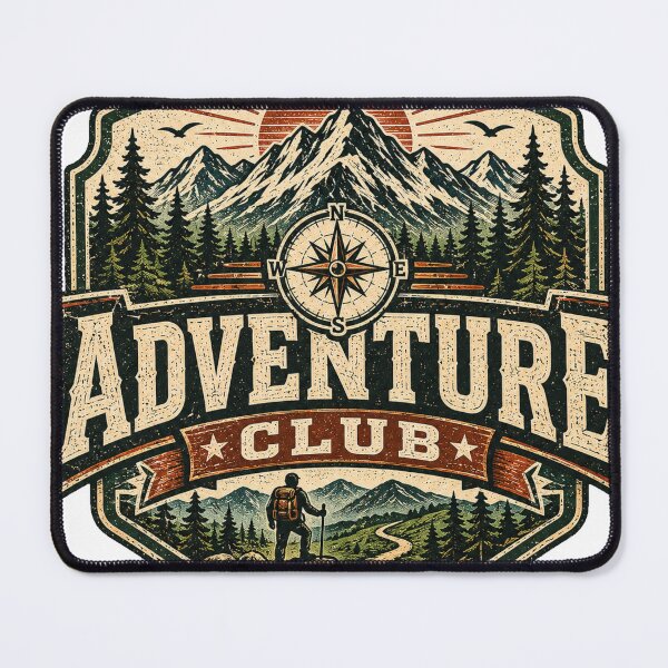 Item preview, Adventure Club Mountain Hiking Vintage Outdoor Explorer Design designed and sold by RobertArt08.