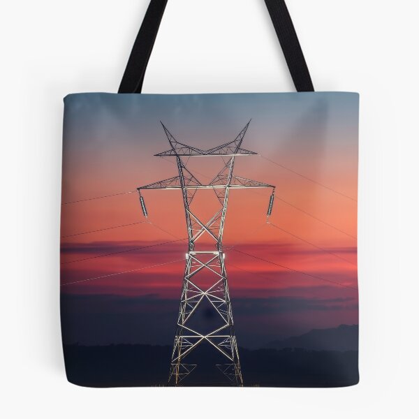 Item preview, Electricity Pylon Sunset Skyline Art designed and sold by Pylon-Bureau.