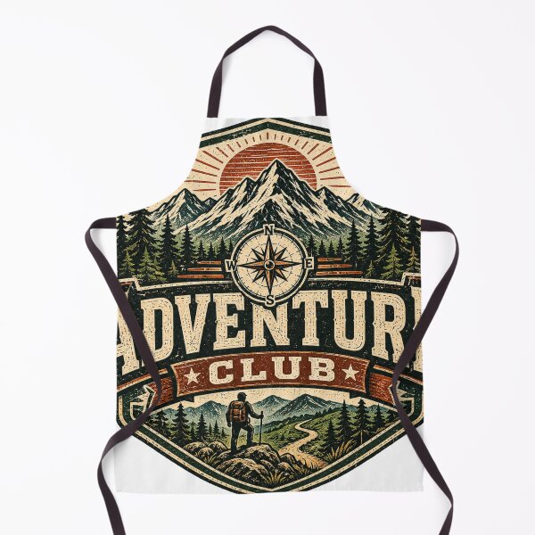Item preview, Adventure Club Mountain Hiking Vintage Outdoor Explorer Design designed and sold by RobertArt08.