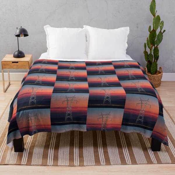 Item preview, Electricity Pylon Sunset Skyline Art designed and sold by Pylon-Bureau.