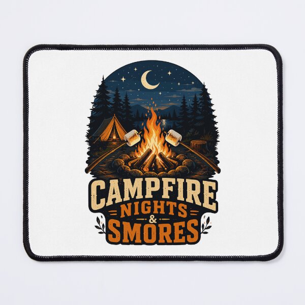 Item preview, Campfire Night Smores Vintage Camping Bonfire S'mores Adventure designed and sold by ZIGLWORKS.