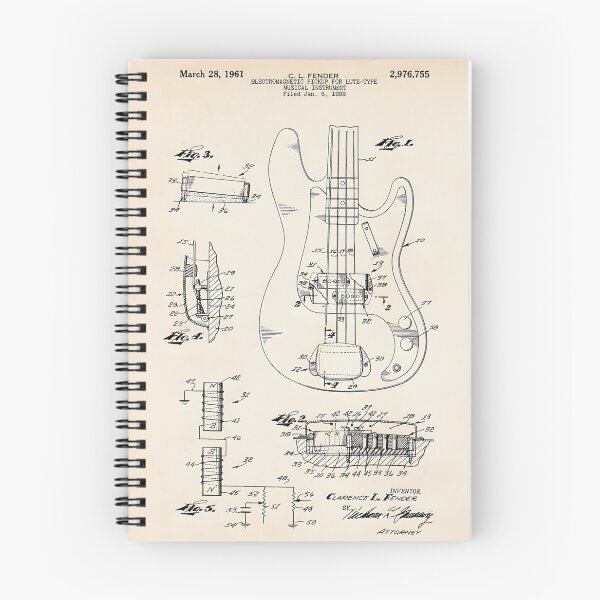 Item preview, 1961 Fender Precision Bass Guitar Patent designed and sold by huslezzeyu.