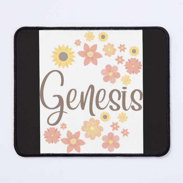 Item preview, Genesis Name With Red And Yellow Flowers LIMITED EDITION designed and sold by JoeWillFilms.