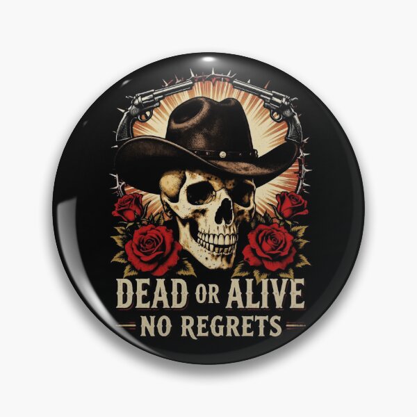 Item preview, Dead or Alive Gothic Western Skull Cowboy designed and sold by Thompika.