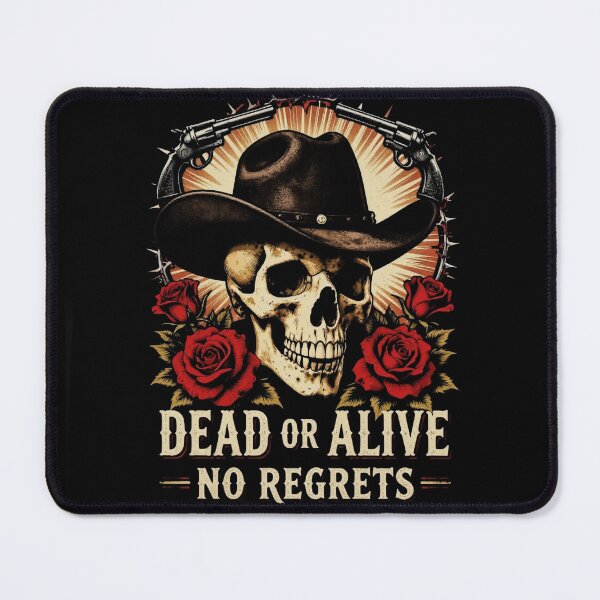 Item preview, Dead or Alive Gothic Western Skull Cowboy designed and sold by Thompika.