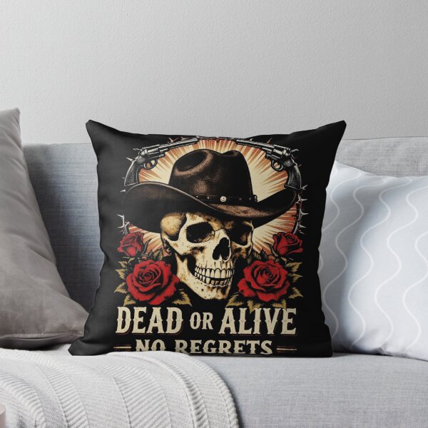 Item preview, Dead or Alive Gothic Western Skull Cowboy designed and sold by Thompika.