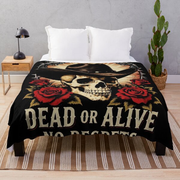 Item preview, Dead or Alive Gothic Western Skull Cowboy designed and sold by Thompika.