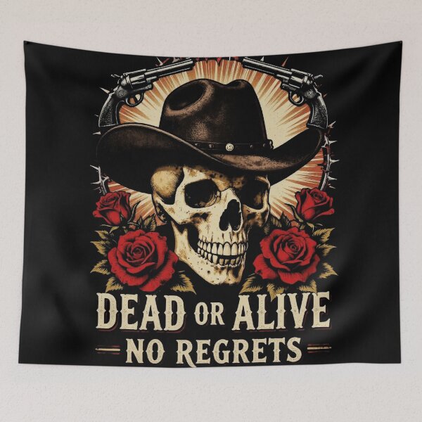 Item preview, Dead or Alive Gothic Western Skull Cowboy designed and sold by Thompika.