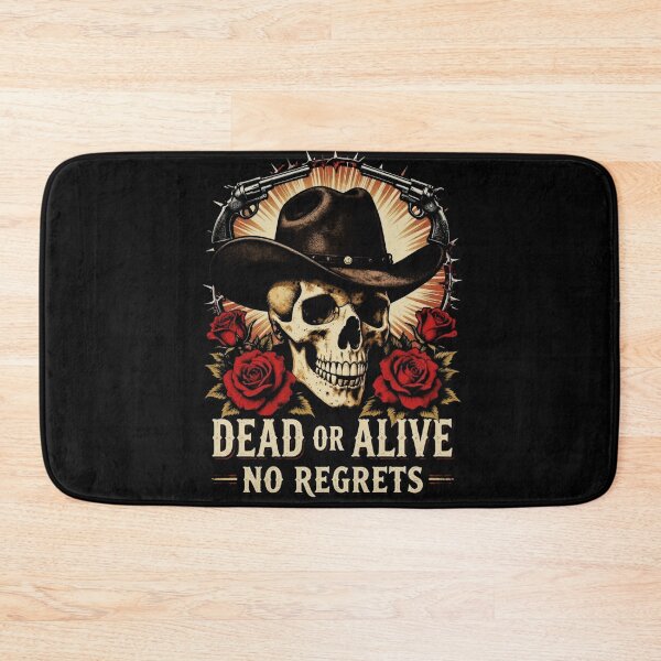 Item preview, Dead or Alive Gothic Western Skull Cowboy designed and sold by Thompika.