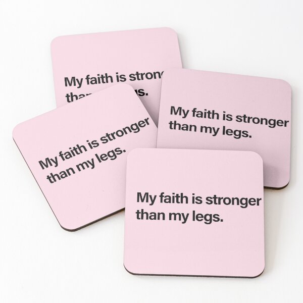 Item preview, My Faith Is Stronger Than My Legs | Christian Gym Girl designed and sold by Creations by lyne.