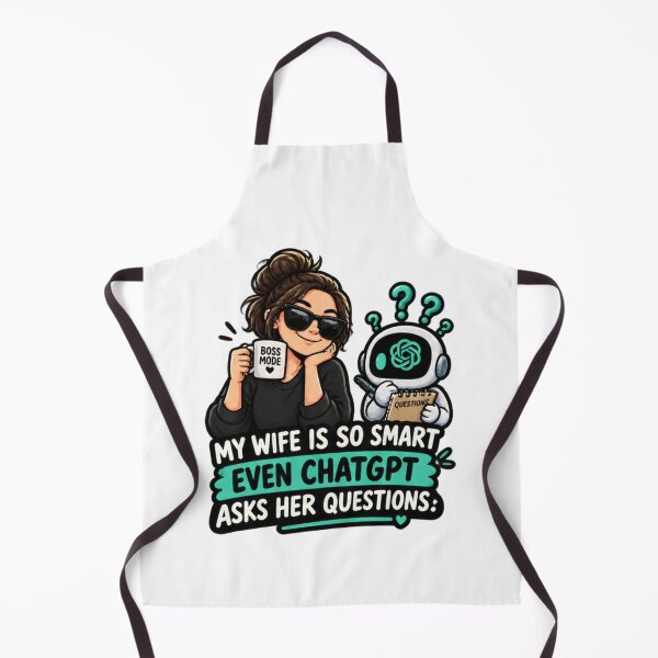 Item preview, My Wife Is So Smart Even ChatGPT Asks Her Questions designed and sold by Bocianessco.