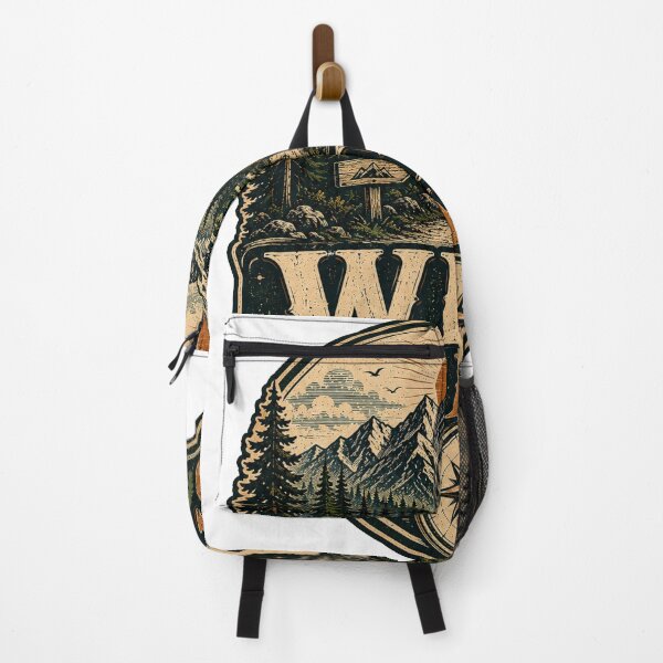 Item preview, Wild Trails Mountain Hiking Vintage Wilderness Adventure Design designed and sold by RobertArt08.