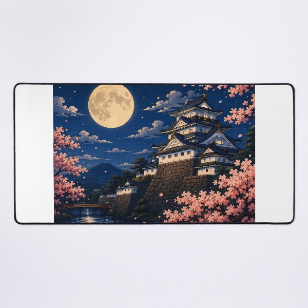 Item preview, Moonlit Sakura Castle designed and sold by キンタロウ インク.