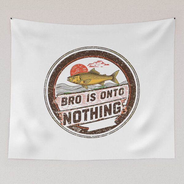 Item preview, concern meme bro is onto nothing T-Shirt, Vintage fish Meme, Outdoors Humor, Retro Camp Graphic, Funny Nature Lover Gift Tee designed and sold by pawsome purrfect.