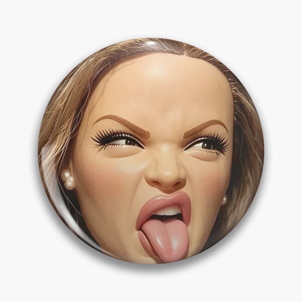 Item preview, Funny Blehh Tongue Out Doll Disgusted Stank Face Meme designed and sold by Devilians92.