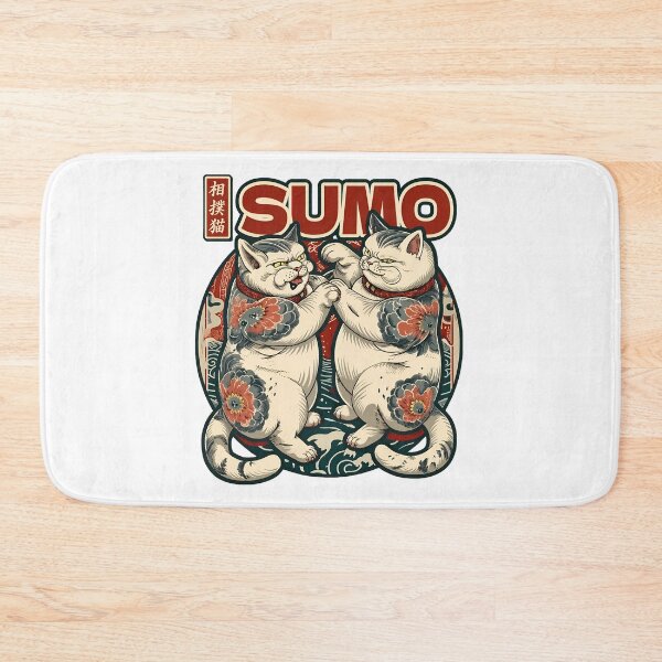 Item preview, Sumo Cat Wrestling Art designed and sold by GiaoCalonas.