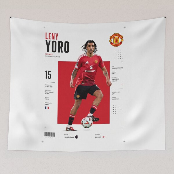 Item preview, Leny Yoro | Man United designed and sold by Sector 99.