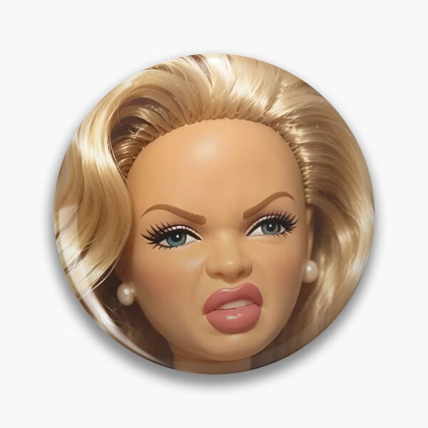 Item preview, Funny Stank Face Blonde Glam Doll Cringe Reaction Meme designed and sold by Devilians92.
