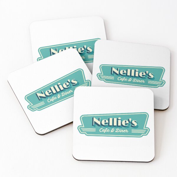 Item preview, Nellie's Cafe & Diner Retro 50s Sign Design designed and sold by xtehuip.