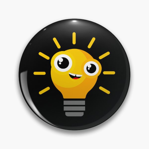 Item preview, Cute Light Bulb Character with Big Eyes designed and sold by chaaval.