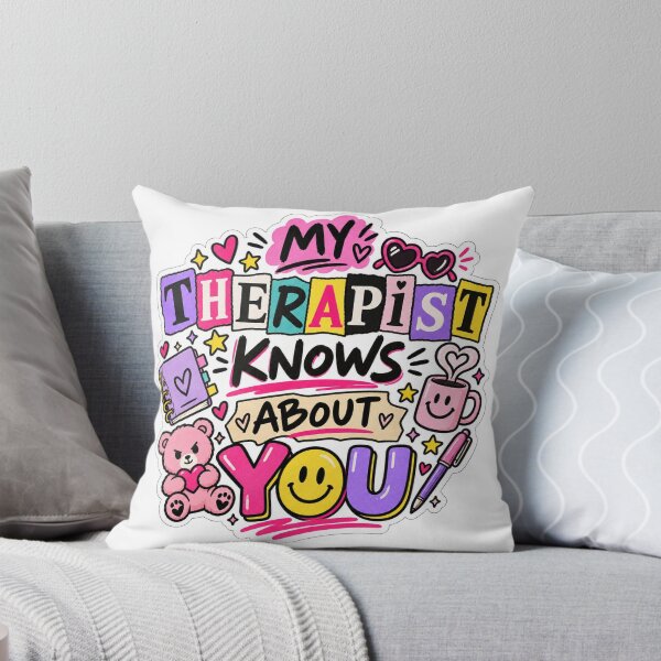 Item preview, My Therapist Knows About You – Funny Therapy Sticker designed and sold by therapyisntsad.