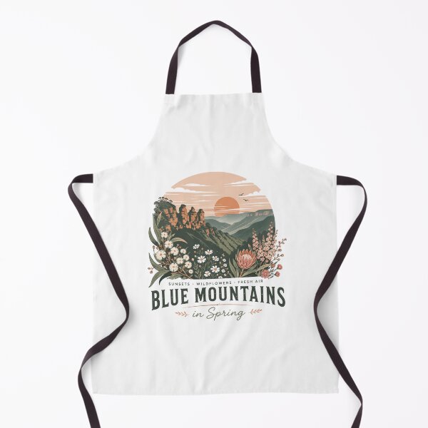 Item preview, Blue Mountains in Spring Australia Three Sisters Wildflower Sunset Travel designed and sold by Yellowriversss.