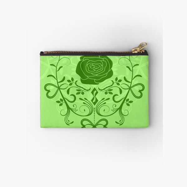 Item preview, Rose ornament, lime, green designed and sold by RedPoppyStudio.