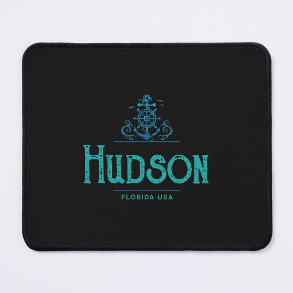Item preview, Hudson Florida USA Nautical Anchor Ship Wheel Seagulls Graphic designed and sold by egkjgteff.
