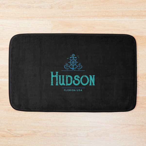 Item preview, Hudson Florida USA Nautical Anchor Ship Wheel Seagulls Graphic designed and sold by egkjgteff.