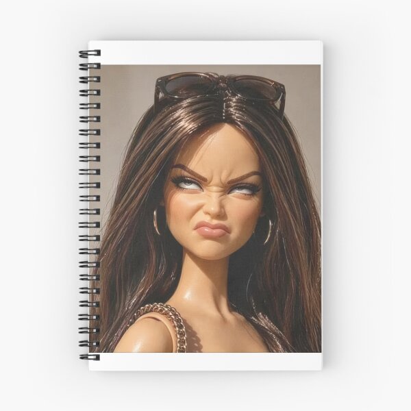 Item preview, Funny Eye Roll Brunette Doll Stank Face Meme designed and sold by Devilians92.