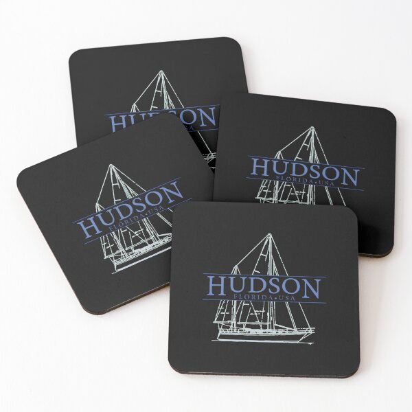 Item preview, Hudson Florida USA Sailboat Line Art Souvenir designed and sold by nuarjcinw.
