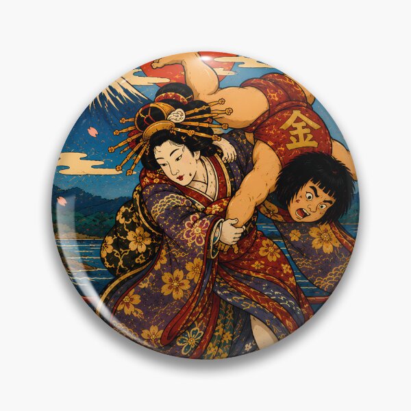 Item preview, Kimono Warrior vs Sumo designed and sold by キンタロウ インク.