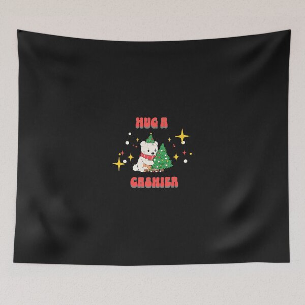 Item preview, HUG A CASHIER Polar Bear Christmas Tree Funny designed and sold by egkjgteff.