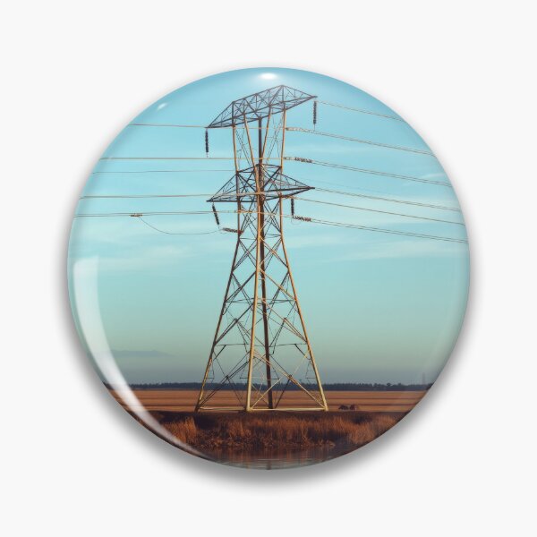 Item preview, Electricity Pylon River Landscape designed and sold by Pylon-Bureau.