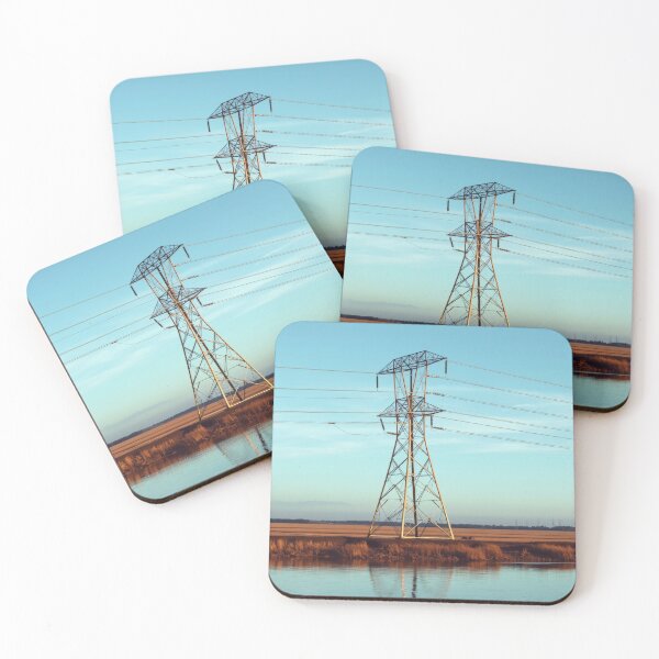 Item preview, Electricity Pylon River Landscape designed and sold by Pylon-Bureau.