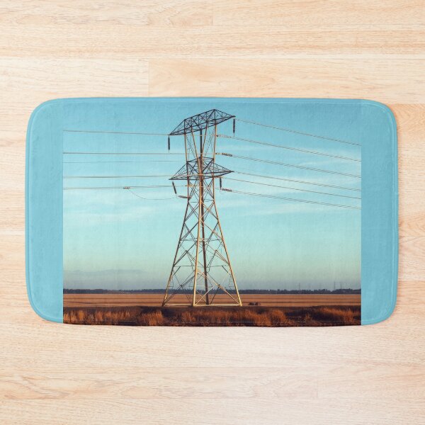 Item preview, Electricity Pylon River Landscape designed and sold by Pylon-Bureau.