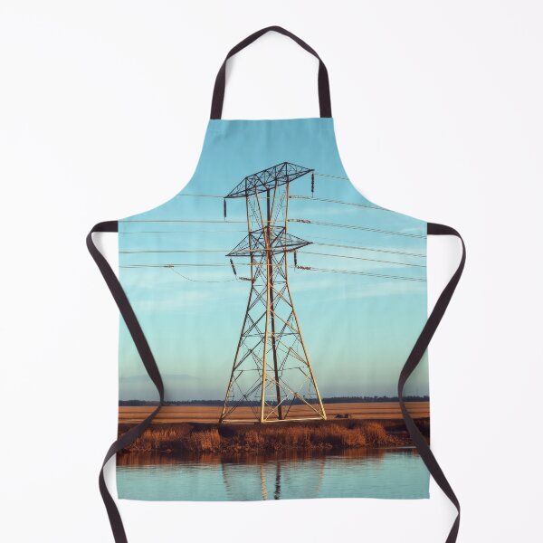 Item preview, Electricity Pylon River Landscape designed and sold by Pylon-Bureau.