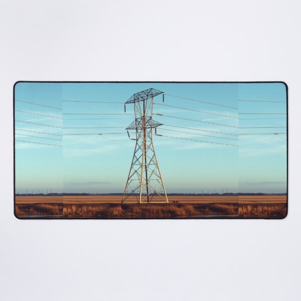 Item preview, Electricity Pylon River Landscape designed and sold by Pylon-Bureau.