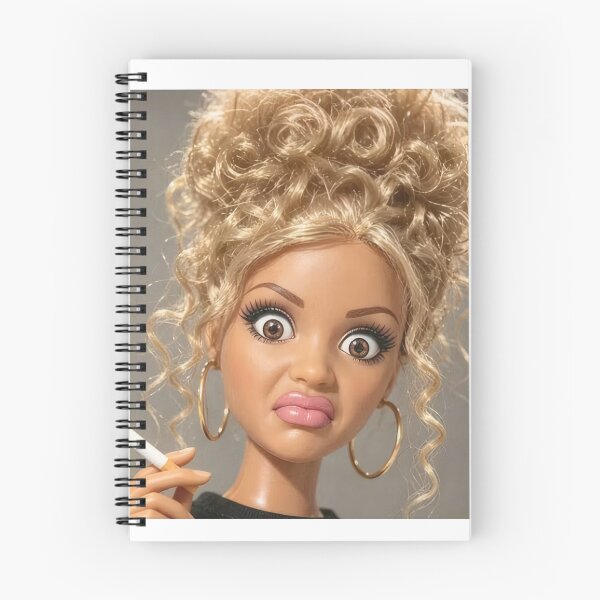 Item preview, Smoking Blonde Doll Curly Updo Cringe Face Meme designed and sold by Devilians92.